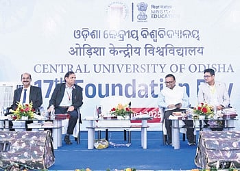 Guests at the 17th foundation day of CUO at Sunabeda on Friday.