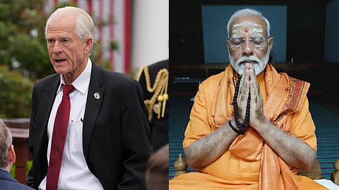 The photograph of Prime Minister Narendra Modi that White House trade adviser Peter Navarro posted on X.