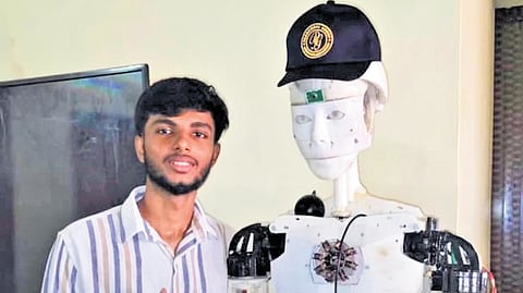 Sushanth began dismantling toys to build drones and planes before creating advanced robots.