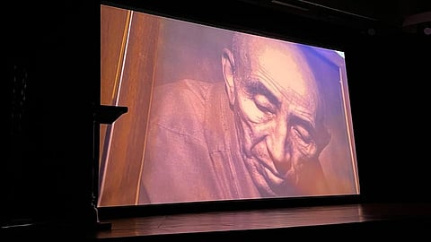 A still of Kushok Bakula Rinpoche from the documetary