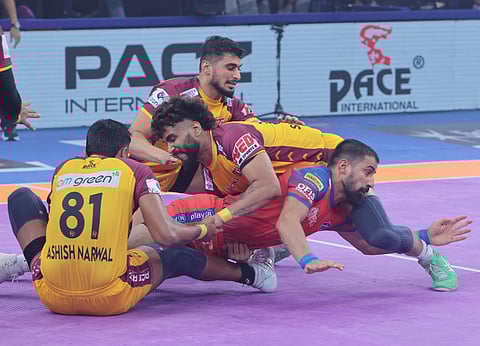 Sumit and Gagan shine as Yoddhas take down Titans 40-35 