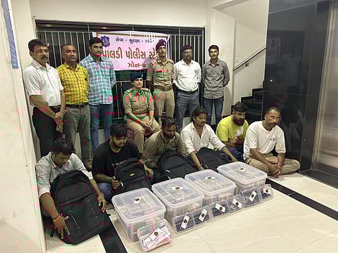 Gujarat police arrest six men linked to cyber fraud.