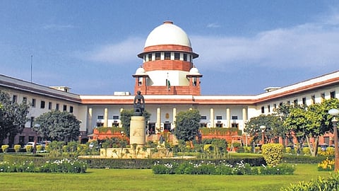 A view of the Supreme Court of India building in New Delhi.
