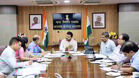 Aviation minister Ram Mohan Naidu reviews security measures with BCAS