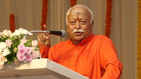 Rashtriya Swayamsevak Sangh chief Mohan Bhagwat.