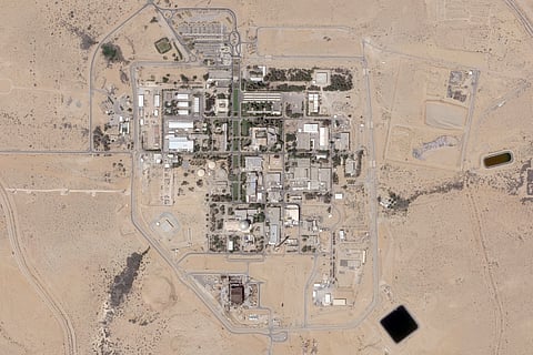 This satellite photo provided by Planet Labs PBC shows the Shimon Peres Negev Nuclear Research Center near the city of Dimona, Israel, July 5, 2025