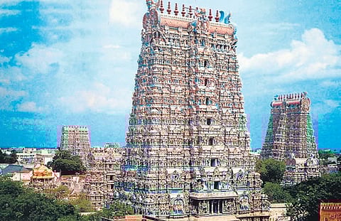 Madurai Meenakshi Sundareswarar temple.