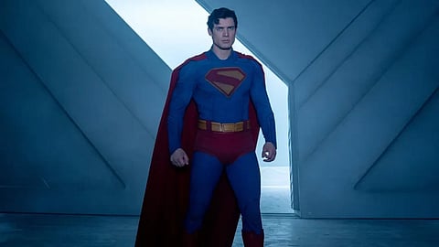 A still from James Gunn's Superman