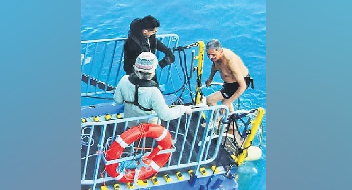 At 76, Army veteran takes polar plunge, circles the Arctic