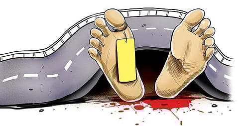 A 54-year-old man was crushed to death under a road roller near Koyambedu.