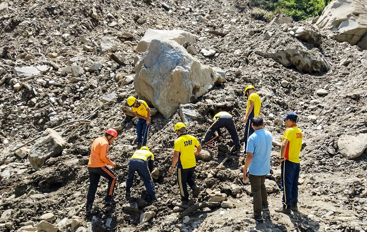 The IIT study warns of the landslides caused by the earthquake in four areas in the state The IIT study warns of the landslides caused by the earthquake in four areas in the state