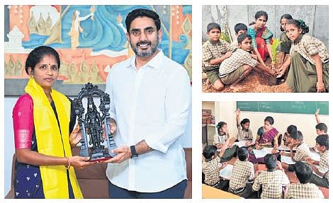 Recognising her endeavour, Education Minister Nara Lokesh invited Kalyani and her family to felicitate her as a ‘Shining Teacher.’