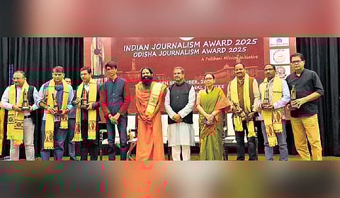 The India and Odisha Journalism Award event organised by Pallibani Mission.