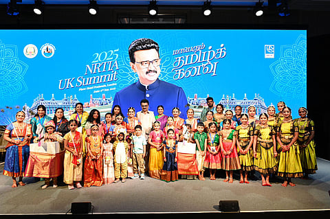 Chief Minister Stalin meeting Tamil diaspora in London.