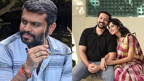 Srikanth Hunsur and a still from S/o of Muthanna