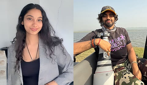 Veruschka Pandey (L) and Vedansh Pandey