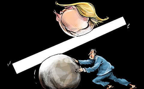 India-US flags, India-US ties