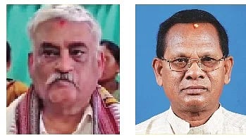 From left to right:  N Bhaskar Rao and Lal Bihari Himirika