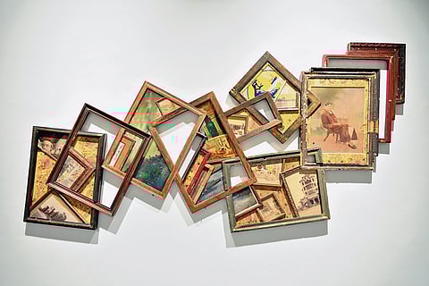 Artwork at the Shared Worlds exhibition