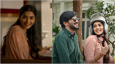 Pooja Hegde (L) and Dulquer Salmaan (R) in DQ41