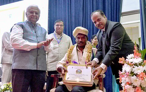 A farmer from a tribal community from Pachamalai in Tiruchy district was given award by Indian Institute of Horticultural Research in Bengaluru in recognition of his achievement in producing horticulture crops.