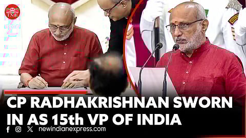 CP Radhakrishnan sworn in as India’s 15th Vice President | NDA
