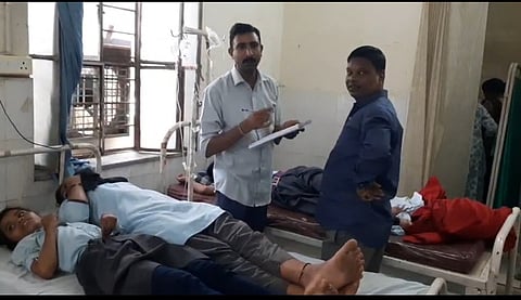 Samples of the meal have been collected and sent for testing to determine the cause of suspected food poisoning.