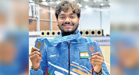 The 20-year-old from Hyderabad, who once preferred targets over textbooks, is now an Asian Shooting Champion in the junior category, bagging bronze and gold in the standard pistol event at the recent championship in Kazakhstan.