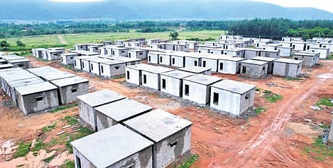 A view of the PMAY layout