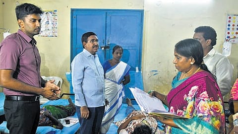 Minister Narayana visits diarrhoea-affected people; assures full support