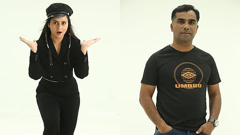 Amulya and director Manju Swaraj