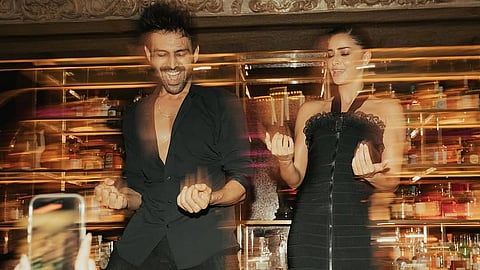 Kartik Aaryan and Ananya Panday from Tu Meri Main Tera Main Tera Tu Meri wrap party