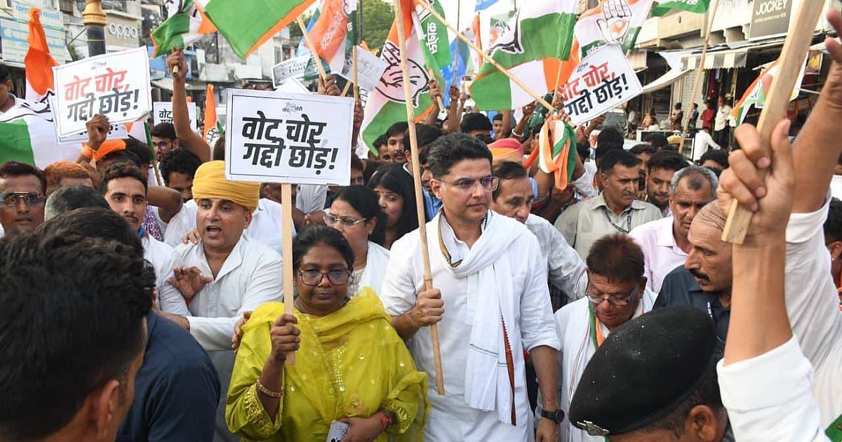 Congress launches ‘Vote Chor, Gaddi Chhod’ padyatra in Chhattisgarh over alleged voter list irregularities