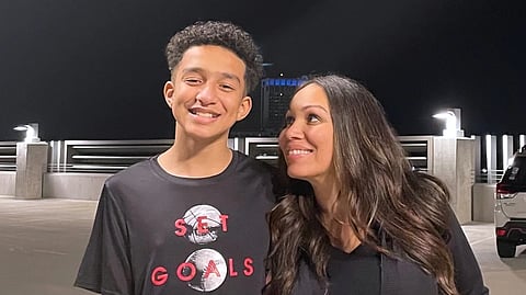 In this undated photo provided by Megan Garcia of Florida in Oct. 2024, she stands with her son, Sewell Setzer III.