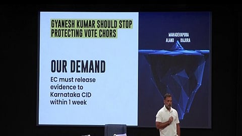 Congress leader Rahul Gandhi has alleged that CEC Gyanesh Kumar is protecting people who destroyed democracy and there being a systematic conspiracy to target Opposition votes