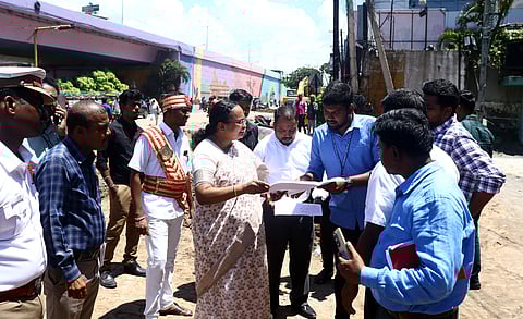 On Thursday, District Collector V R Subbulaxmi inspected the affected areas.