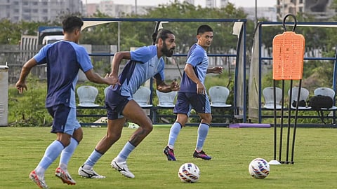 India will be next in action in the AFC Asian Cup qualifiers against Singapore next month. 