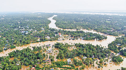 An area in North Paravur affected by the deluge of 2018 