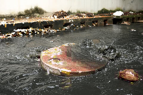 Image of sewage water used for representative purpose.