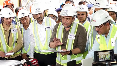 Railway Minister Vaishnaw conducts breakthrough of five-kilometre-long bullet train tunnel in Thane