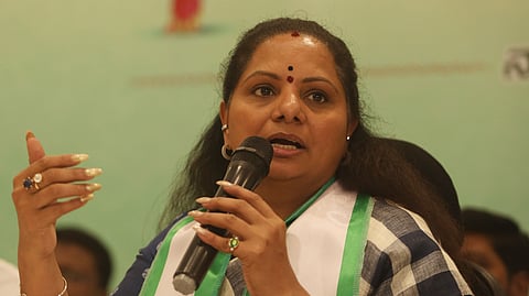 Telangana Jagruthi president K Kavitha.