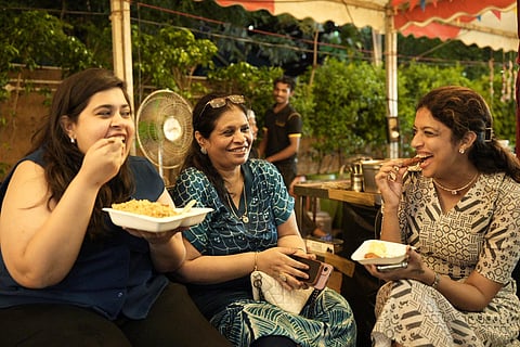 Treats from a food street 