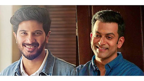 Malayalam actors Dulquer Salmaan and Prithviraj Sukumaran.