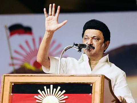 Stalin countered PM Modi’s claim that the people of the country would save Rs 2.5 lakh crore through GST reforms and income tax relief.