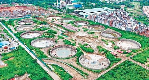 The Rs 1,161 crore plant has been built on 40 acres, replacing four smaller treatment facilities that earlier functioned at the location. 