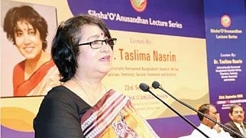 Laws must be based on equality, human rights: Author Taslima