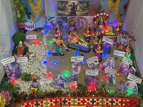 Bharathi's Golu themed on Bhishma