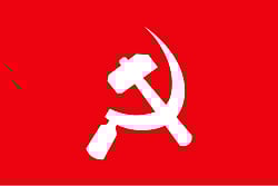 Image of CPI (Maoist) flag used for representational purposes only.