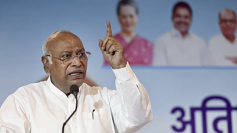 Congress President Mallikarjun Kharge. 