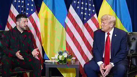 While Trump has previously said he is disappointed in Putin, he rarely criticizes the Kremlin leader directly or condemns the invasion, instead pressuring Ukrainian President Volodymyr Zelensky.
